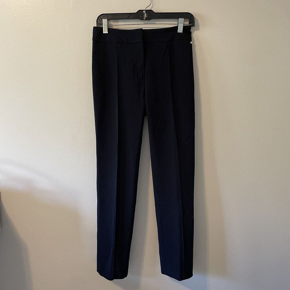 Escada Navy Business Casual Trouser Slim Sz 36